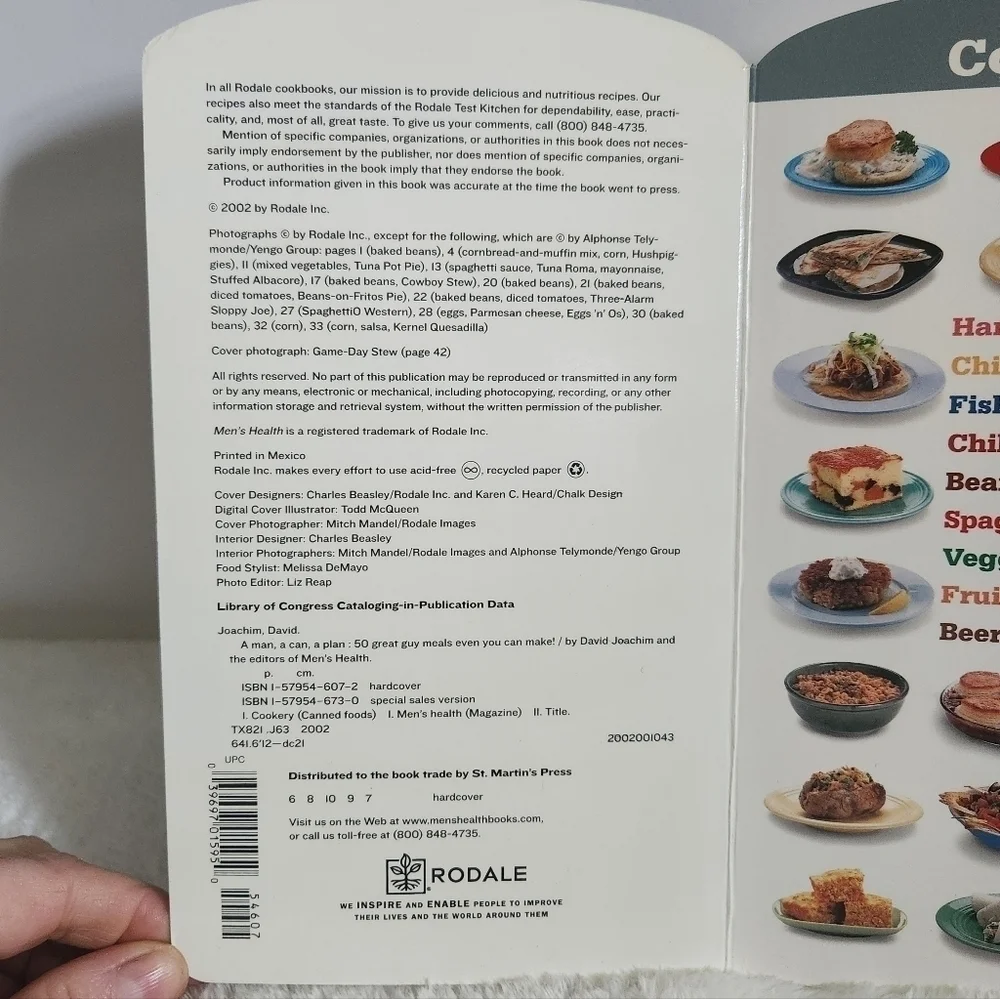 Men's Health Hard Cover Pages A Man A Can A Plan A Grill 2 Recipe Books